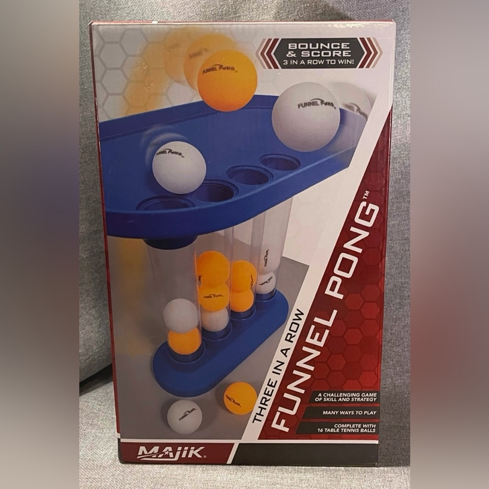 Majik Three-In-A-Row Funnel Pong game.